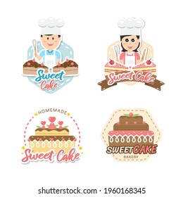 Logo für die Bäckerei. Bäckerei, Emblem und Etikett