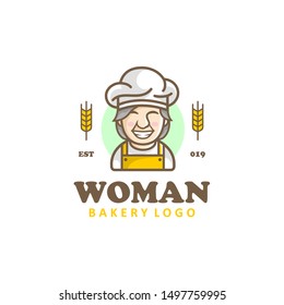 Bakery logo design. flat and modern