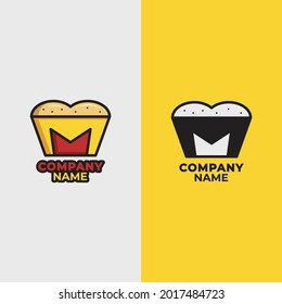 bakery logo design inspiration. Letter "M" logo design ideas