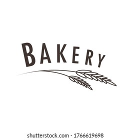 Bakery logo design. Bakery sign vector. Oat logo design. rice.