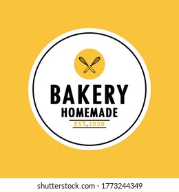 Bakery logo design. Bakery sign vector. Whisk logo design.