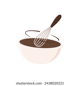 Bakery logo design. Bakery sign vector. Whisk logo design.