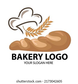 Logo-Design der Bäckerei mit Aufnahme auf Cookies, Vektorgrafik