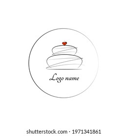 Bakery Logo. Design Vector  Icon for Cake. Cookie Bake Decoration Shop Template or Sticker Ideas. Cake Logo.