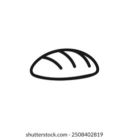 Icono del Vector del diseño del logotipo de la panadería con idea creativa