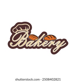 Bakery logo design vector icon with creative idea