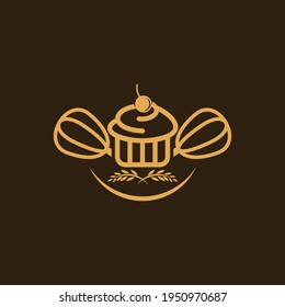 Bakery logo design vector illustration, Creative Bakery logo design concept template, symbols icons