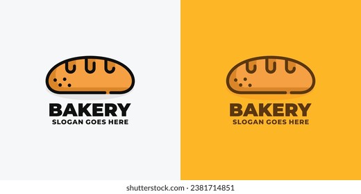 Ilustración vectorial del diseño del logotipo de la panadería