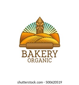 Bakery logo, emblem, label. 