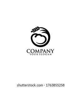 Bakery logo, emblem and label. Bread logo