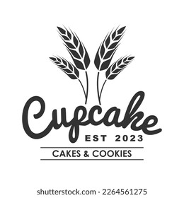 Bakery logo in flat style. bakery black white emblems.