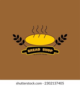 Bakery logo with fresh bread, perfect for bakery, bakery factory and so on. Vector illustration