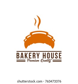 Bakery logo and icon of bread. Modern vector illustration.