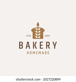 Bakery logo icon design template flat vector