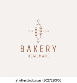 Bakery logo icon design template flat vector