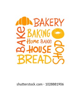 Bakery logo, icon and label for your design. Hand drawn vector illustration. Can be used for cafe, restaurant, bar, food studio, poster, sticker, shop, kitchen classes, emblem, sticker, badge.