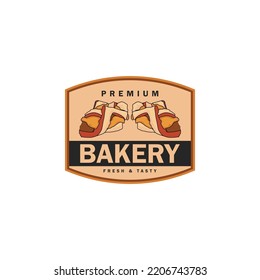 Bakery Logo Label Sticker Design Concept