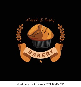 Bakery Logo Label Sticker Design Template