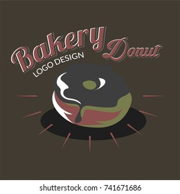 Bakery Logo Symbol with dark background