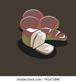 Bakery Logo Symbol with dark background