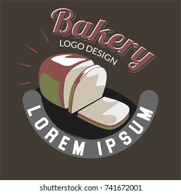 Bakery Logo Symbol with dark background