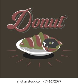 Bakery Logo Symbol with dark background