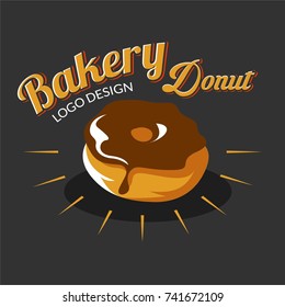 Bakery Logo Symbol with dark background