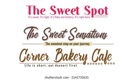 Bakery logo with tag line, Bakery logo with punch line, Bakery logo name suggestion idea