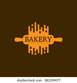 Bakery logo template design. Vector illustration.