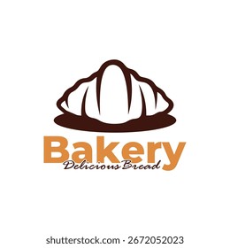 Bakery logo template design white background. Bread logo vector illustration