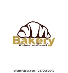 Bakery logo template design white background. Bread logo vector illustration