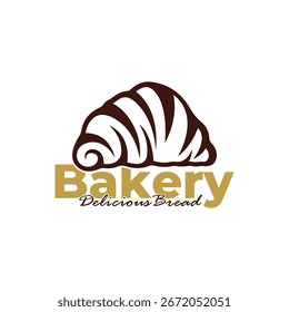 Diseño de la Plantilla del logotipo de la panadería fondo blanco. Logotipo del pan Ilustración vectorial