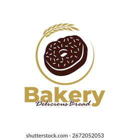 Diseño de la Plantilla del logotipo de la panadería fondo blanco. Logotipo del pan Ilustración vectorial