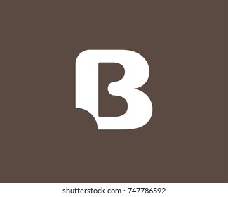 Bakery logo template. Letter B. Bite mark. Universal icon. Bakery shop sign. Design template for labels, badges, banners, posters, menu, identity and branding elements. Vector illustration.