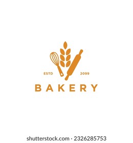 
Bakery logo template, luxury bakery illustration