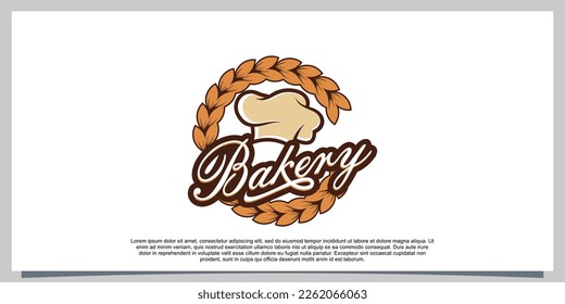 bakery logo template with modern concept