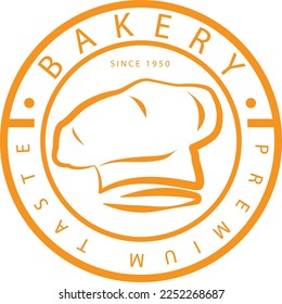 BAKERY-LOGO-VORLAGE AUF DEM ZIRCLE GOOD FOR FOOD LOGO
