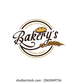 Bakery logo template Premium Vector