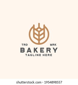 bakery logo template vector illustration