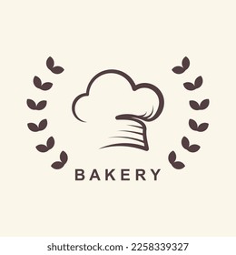 plantilla de logotipo de panadería ilustración vectorial