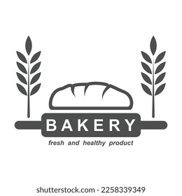 plantilla de logotipo de panadería ilustración vectorial