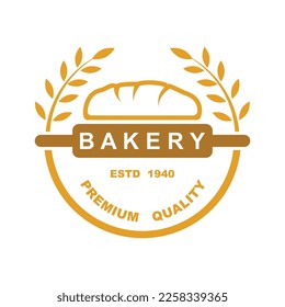 bakery logo template vector illustration