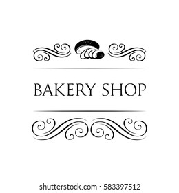 Bakery logo templates. Baker shop badge. Vector illustration isolated on white background
