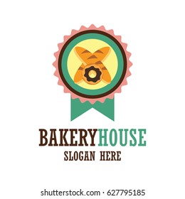 bakery logo with text space for your slogan / tag line, vector illustration