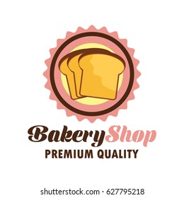 bakery logo with text space for your slogan / tag line, vector illustration
