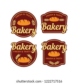 Bakery Logo Vector with Badge Design 