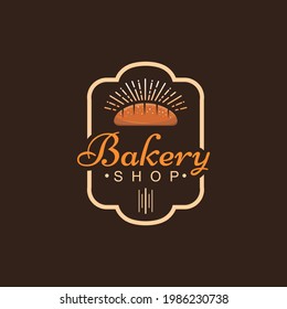 Bakery logo vector design template for business. Bakery shop design premium 