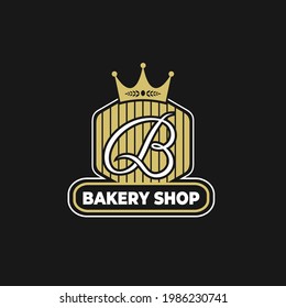 Bakery logo vector design template for business. Bakery shop design premium 