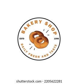Bakery logo vector illustration design