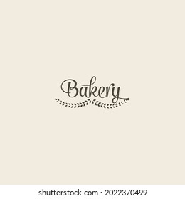 bakery logo vintage black and white vector